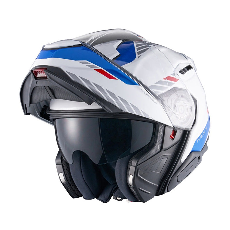 NEXX Helm X.LIFETOUR GLOBE WEISS.BLAU