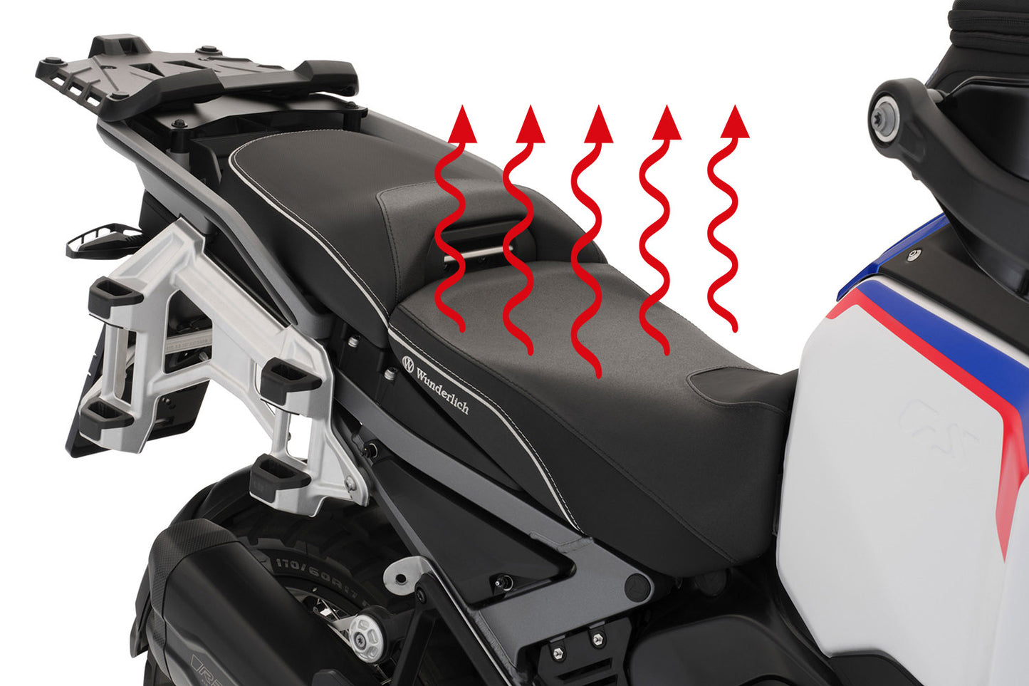 Wunderlich AKTIVKOMFORT Rider Seat with Smart Plug & Play Seat Heating R 1300 GS Adv.