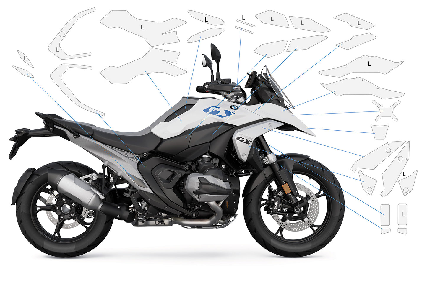 Complete paint protection set PremiumShield R 1300 GS