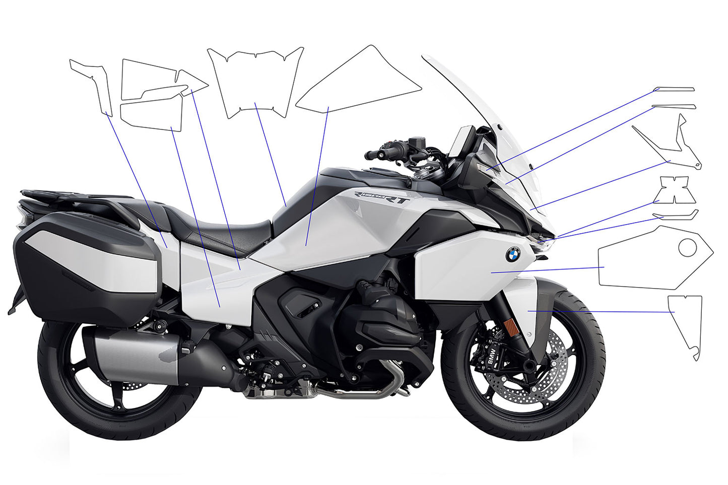 Complete paint protection set PremiumShield R 1300 RT