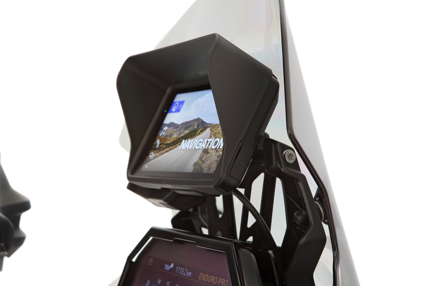 Wunderlich Glare Shield for BMW Navigator ConnectedRide