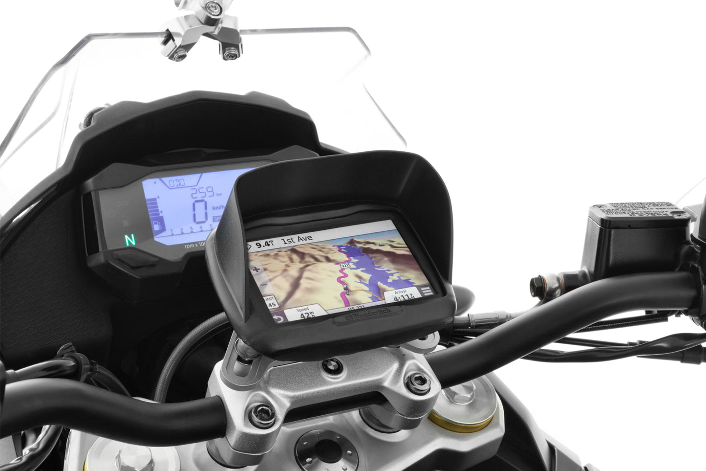 Wunderlich Device zonnescherm Garmin Zumo / BMW Navigator Street