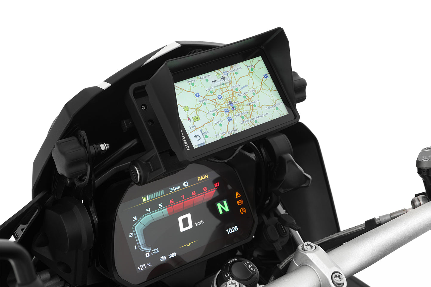 Wunderlich zonneklep voor de Garmin Zumo XT