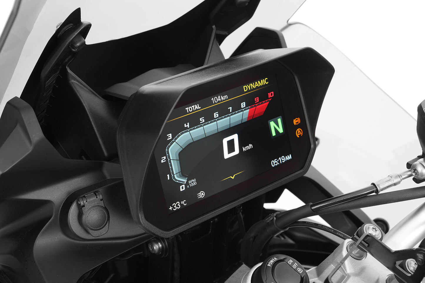 Wunderlich-verblindingsscherm voor Cockpit TFT 6,5 inch