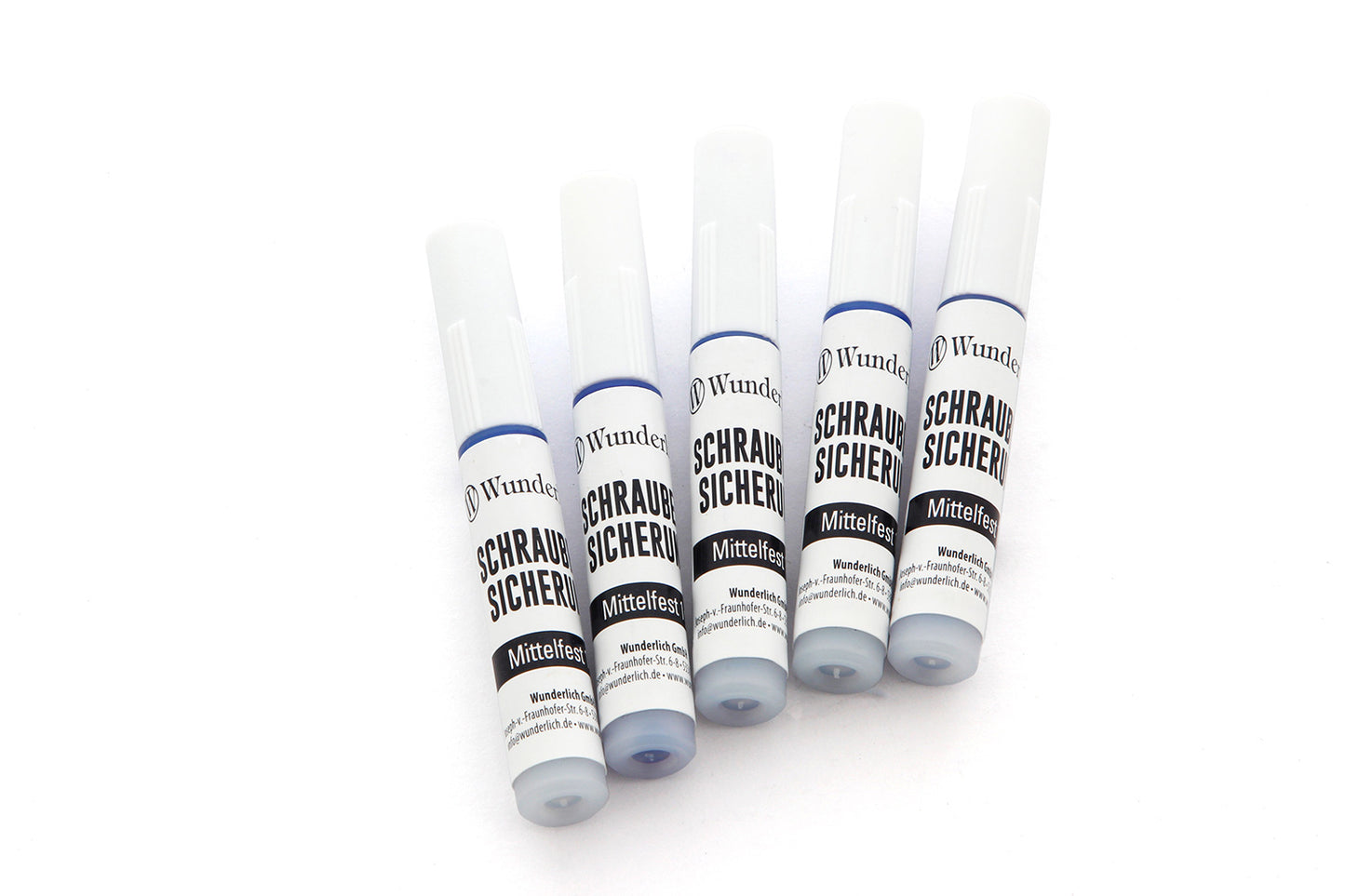 Wunderlich Medium Strength Thread Locker 5-piece set, 1g