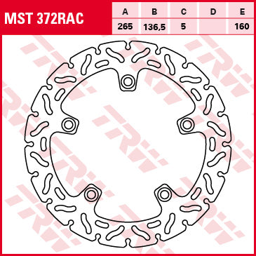 TRW brake disc MST372RAC