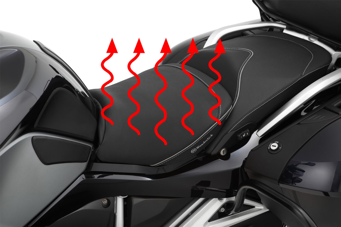 Wunderlich "AKTIVKOMFORT" rider seat with seat heating