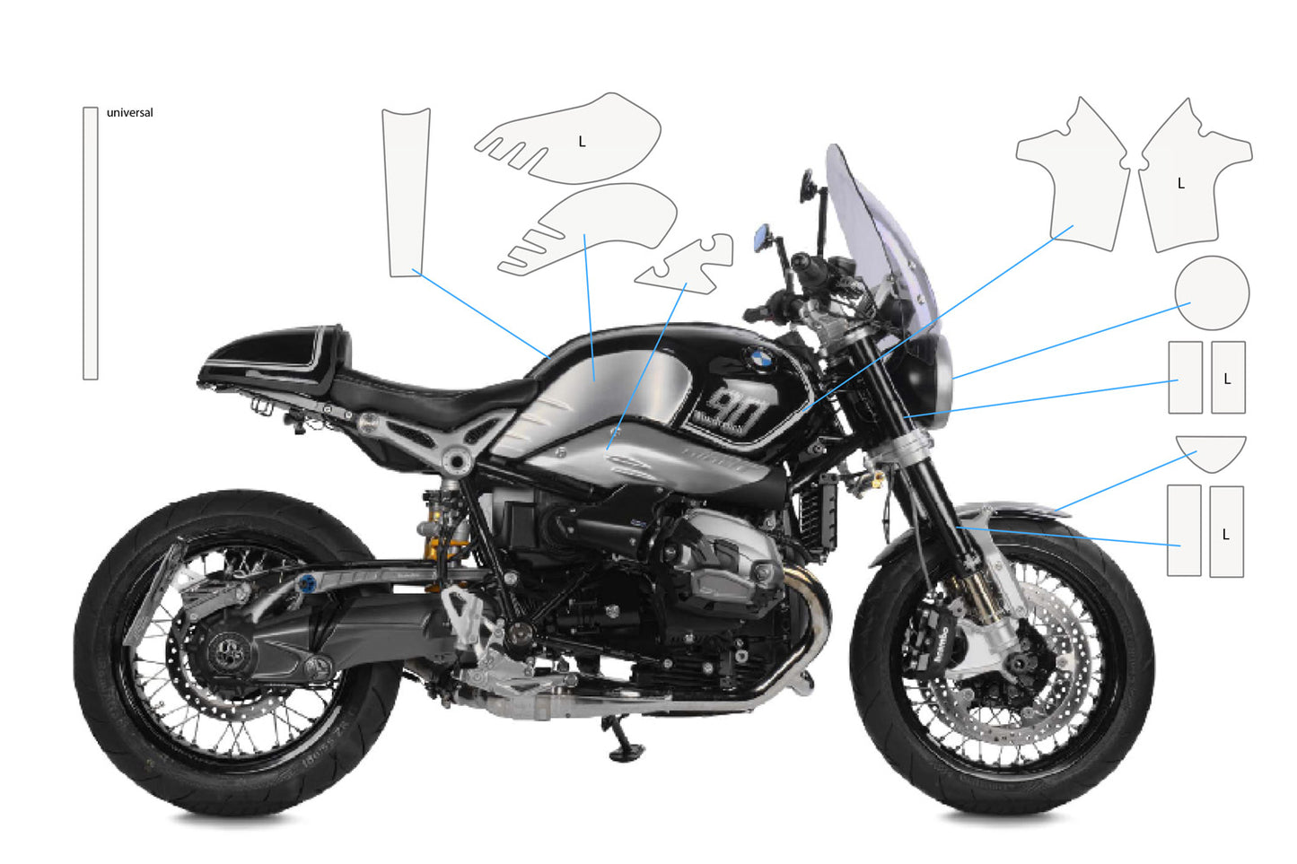 Complete paint protection set PremiumShield