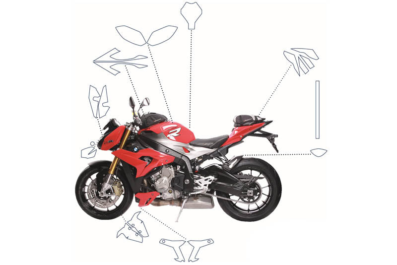 Complete paint protection set PremiumShield S 1000 R