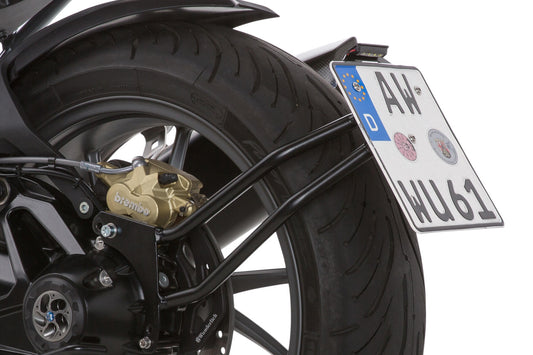 Wunderlich "SWING" tail section licence plate holder for shaft drive