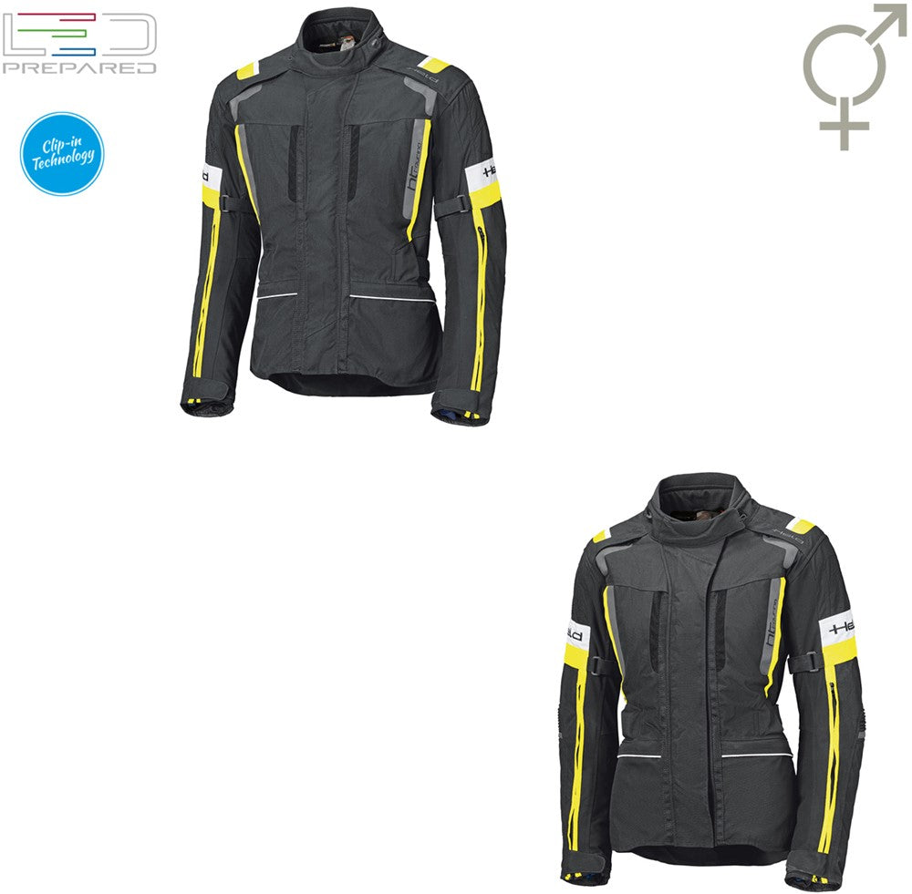 4-TOURING II TOURINGJACKET BLACK-NEONYELLOW (Dames)