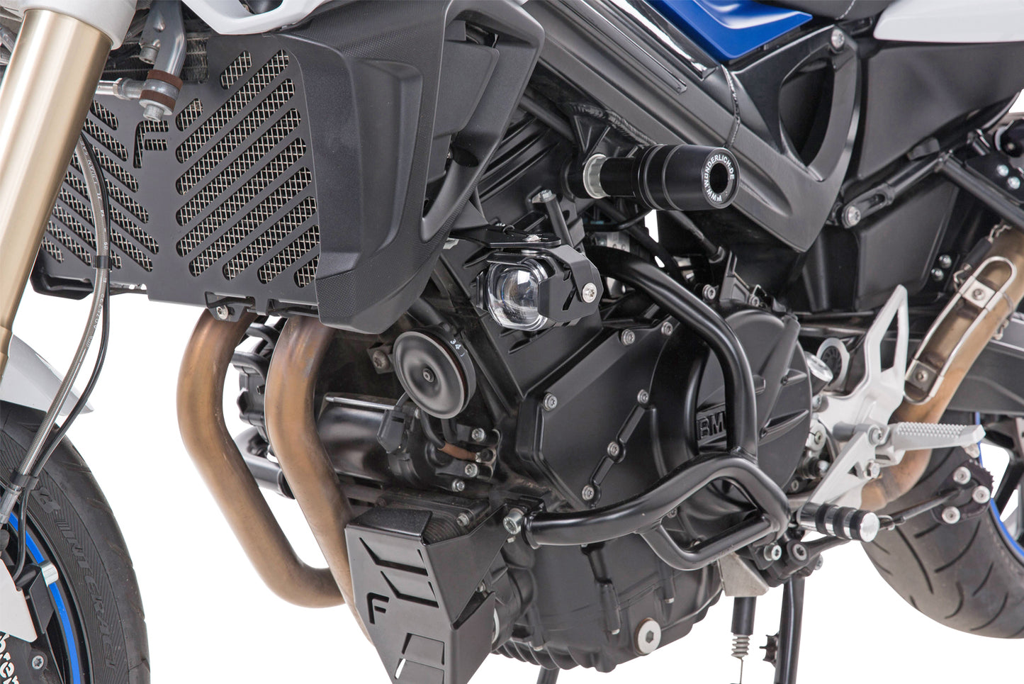 Wunderlich LED additional headlight MICROFLOOTER for vehicle install