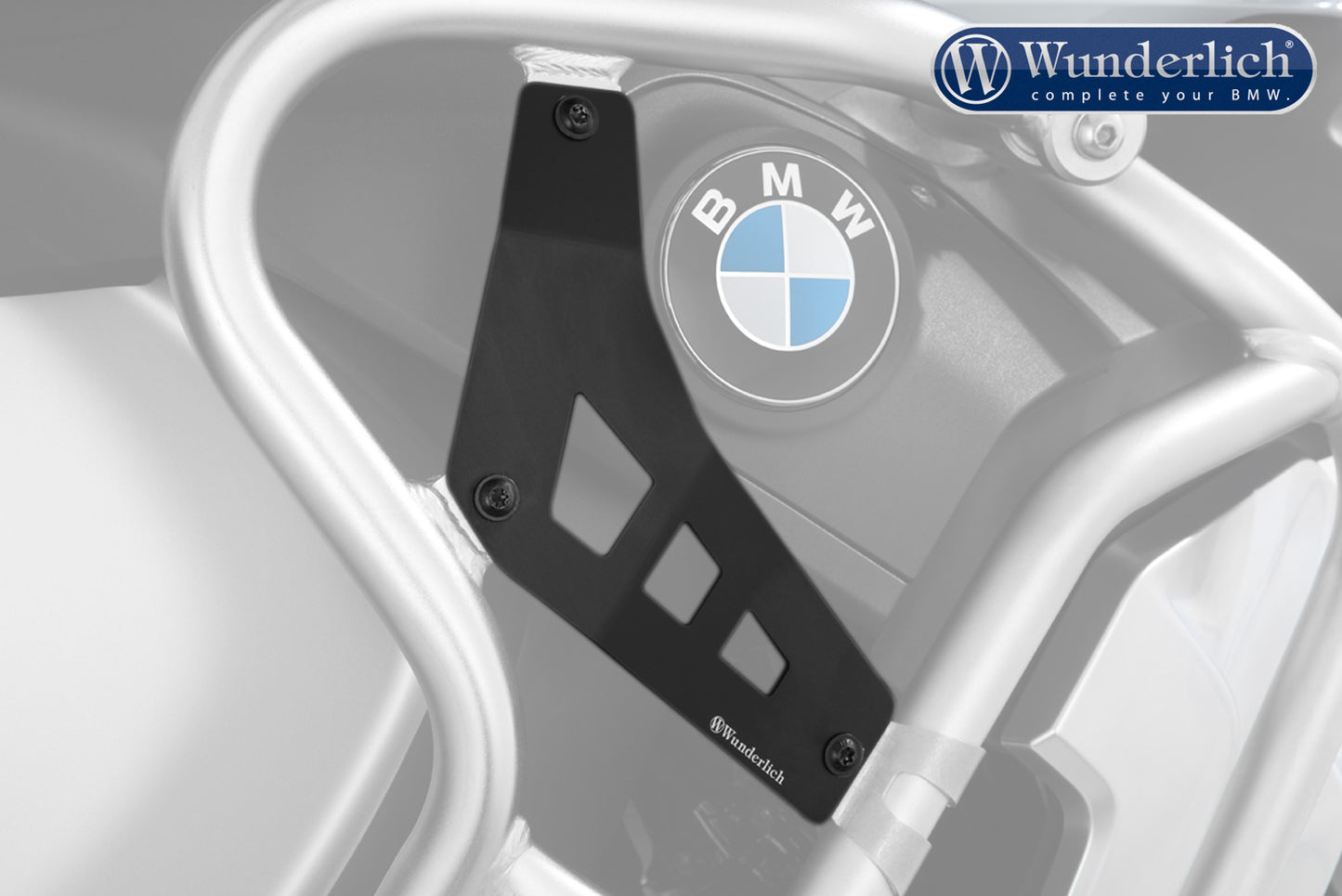 Wunderlich filler plates for tank protection bar extension R 1250 GS Adventure