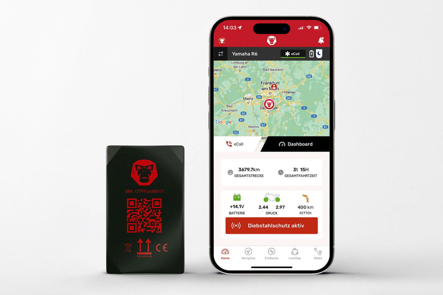 RideLink WingMan 4G GPS-Tracker