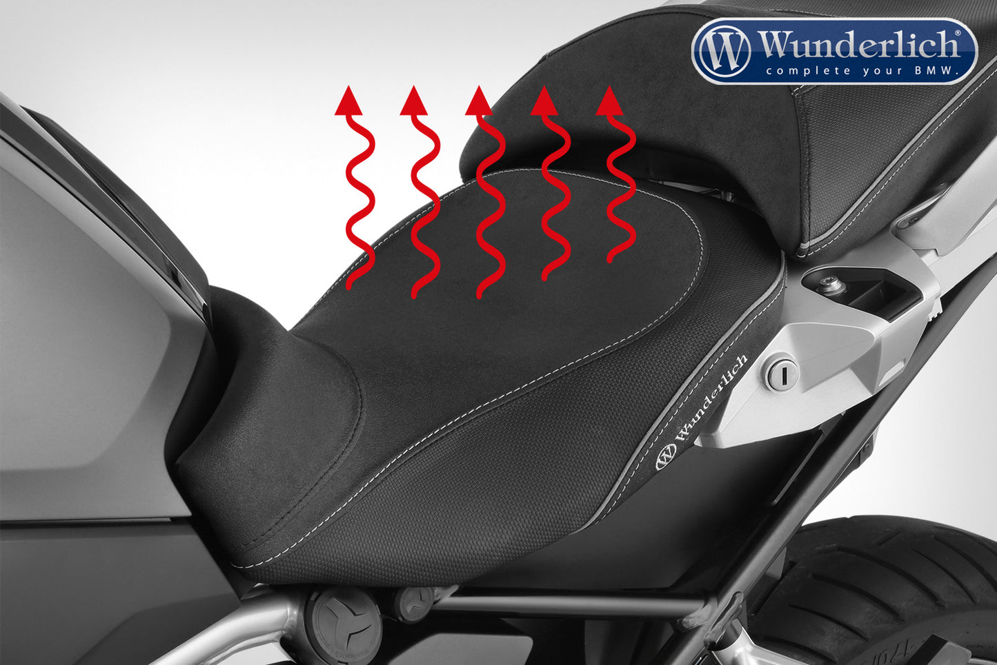 Wunderlich AKTIVKOMFORT rider seat with aftermarket seat heating