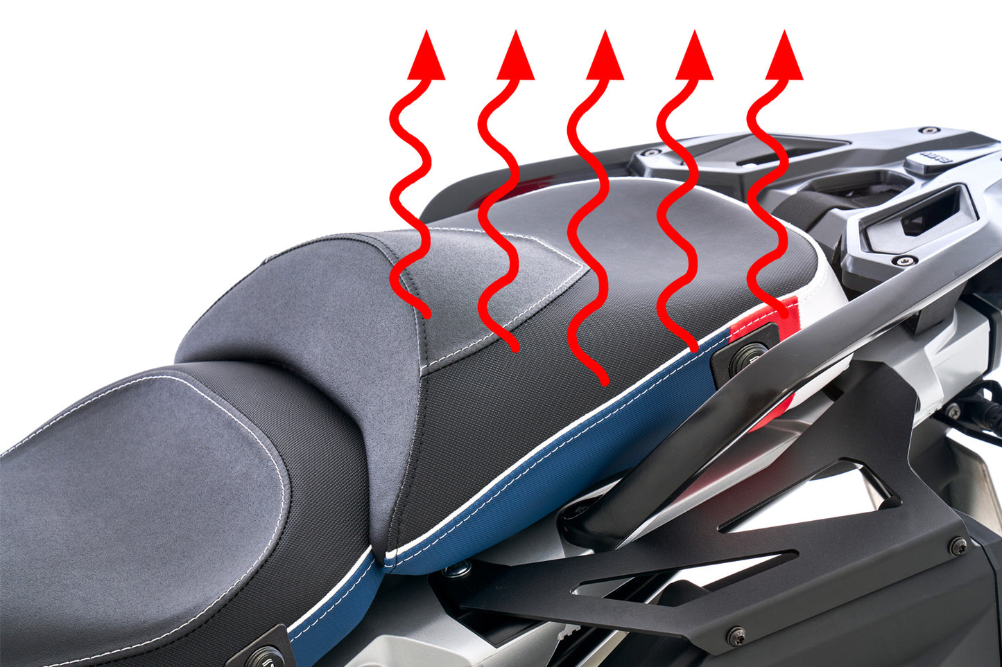 Wunderlich Passenger Seat AKTIVKOMFORT with aftermarket seat heating