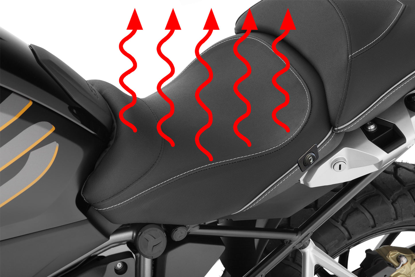 Wunderlich rider seat AKTIVKOMFORT with aftermarket seat heating