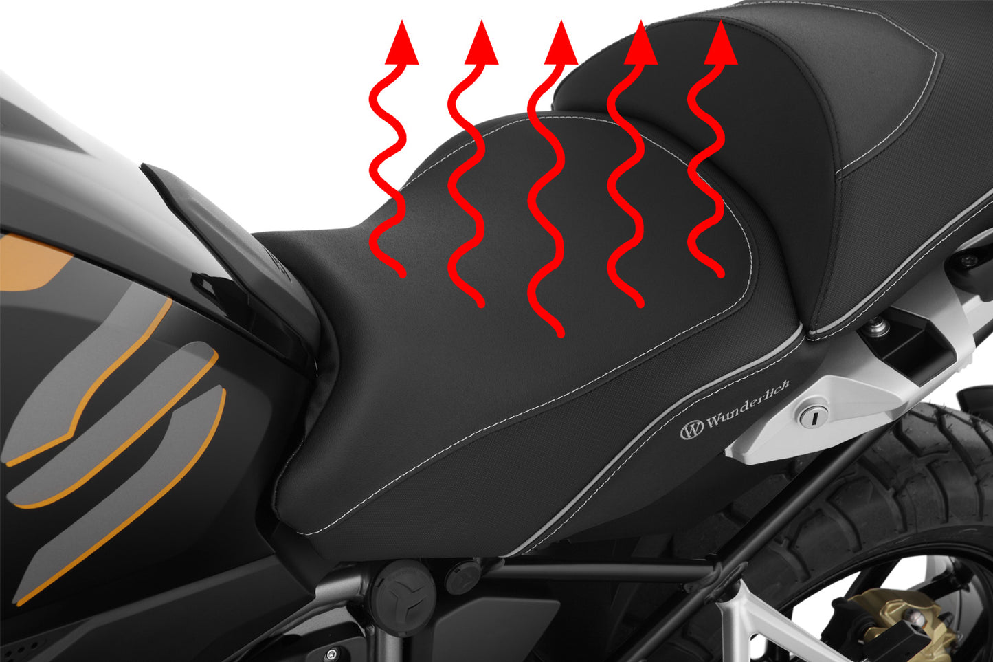 Wunderlich AKTIVKOMFORT rider seat - with seat heating Smart Plug & Play