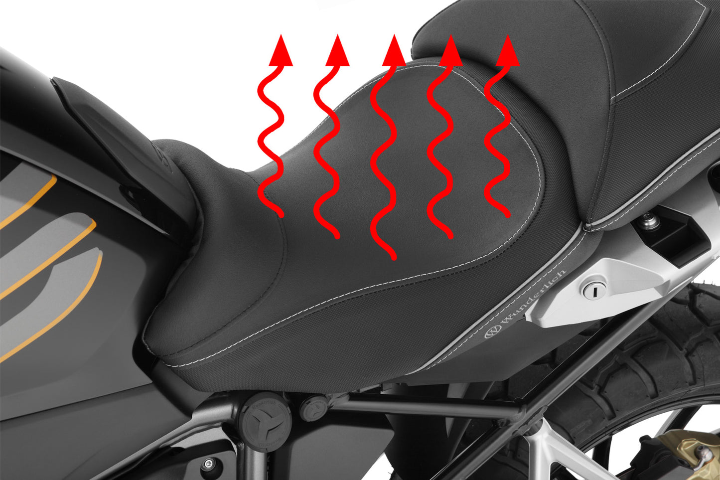 Wunderlich AKTIVKOMFORT rider seat - with seat heating Smart Plug & Play