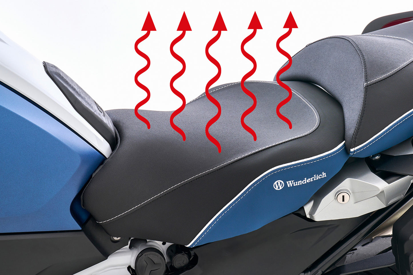 Wunderlich AKTIVKOMFORT rider seat with seat heating Smart Plug & Play