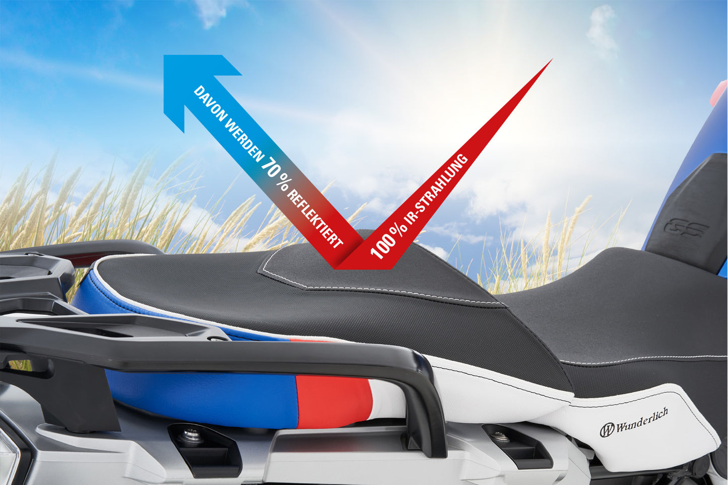 Wunderlich AKTIVKOMFORT rider seat - with seat heating Smart Plug & Play