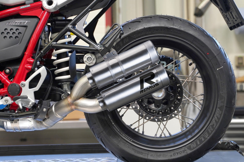 REMUS MESH matte dubbele geluiddemper incl. aansluitbuis