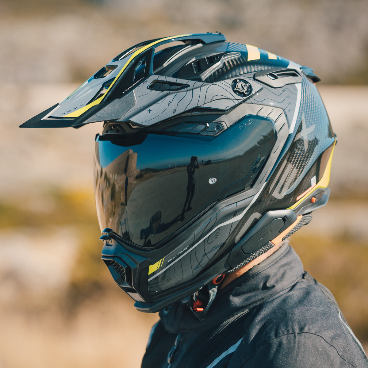 NEXX Helm X.WED3 FURKA CARBON GRAU.NEON
