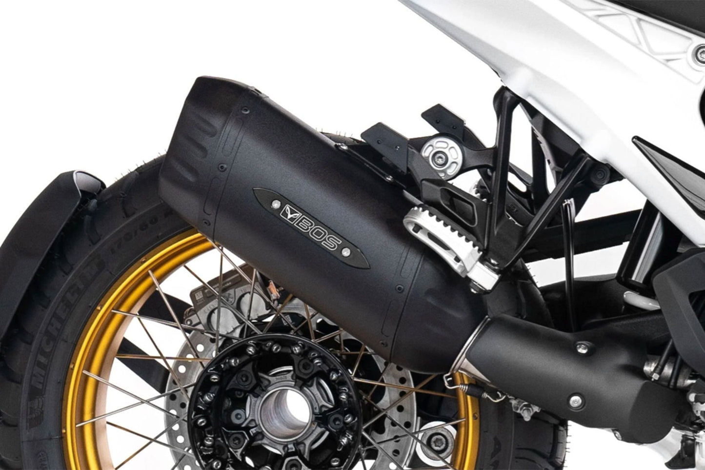 BOS Slip-On rear silencer Desert Fox Double D (EURO 5+) R 1300 GS (Adventure)