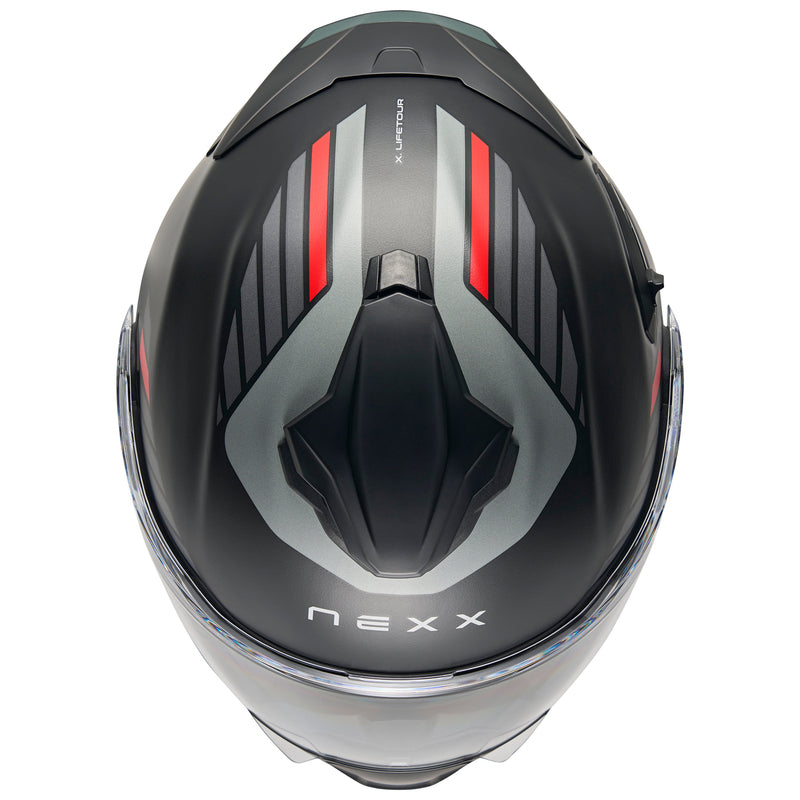 NEXX Helm X.LIFETOUR GLOBE SCHWARZ.ROT