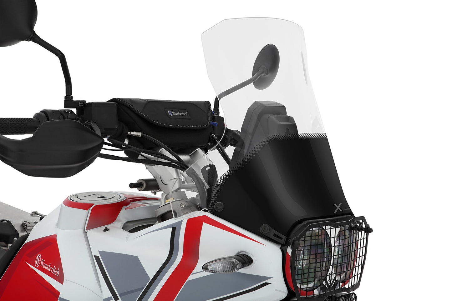Wunderlich MARATHON windshield - For models with original enduro handguards