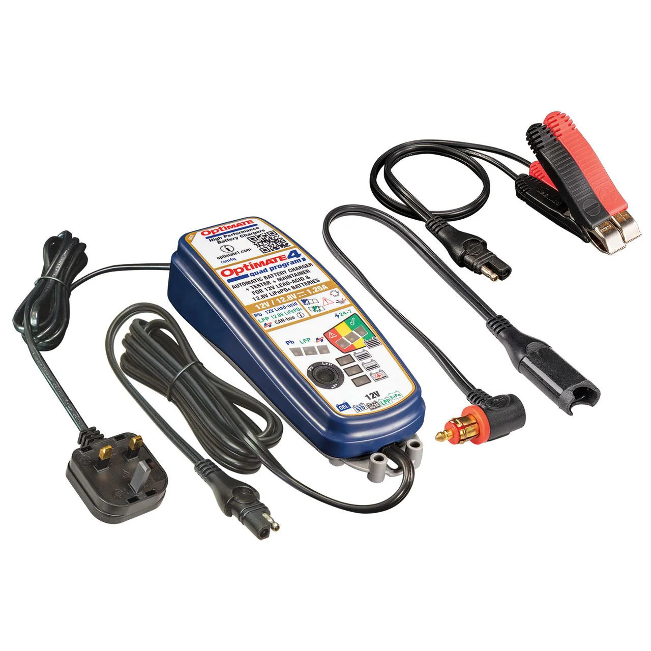 OptiMate 4 Gold Quad Program Premium + DIN plug