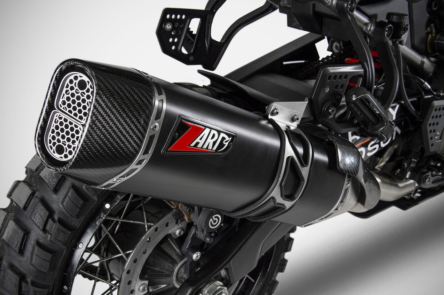 ZARD slip-on demper voor Pan America 1250 met carbon cover