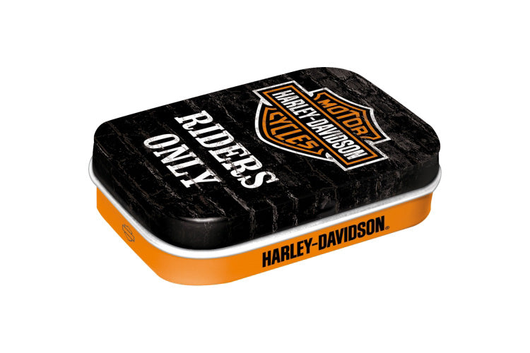 Harley-Davidson Riders Only pillbox from Nostalgic Art