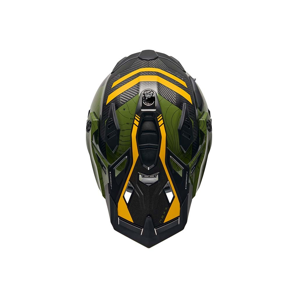 NEXX Helmet X.WED3 FURKA CARBON GREEN.YELLOW
