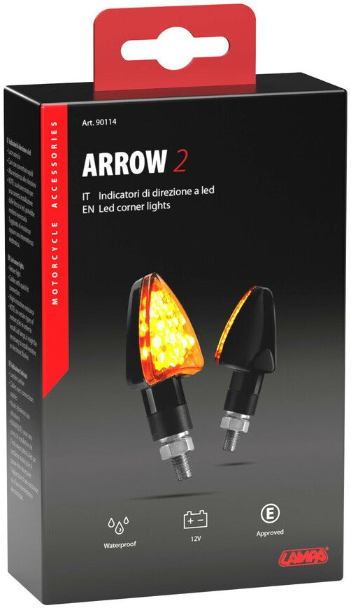 Arrow-2 led corner lights - 12V LED - Black