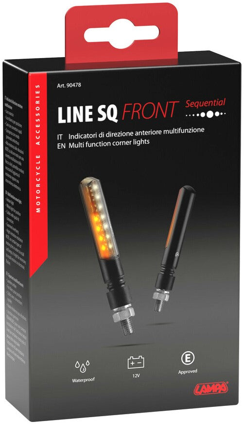 Line SQ Front sequentiary led corner lights and front position lights - 12V LED