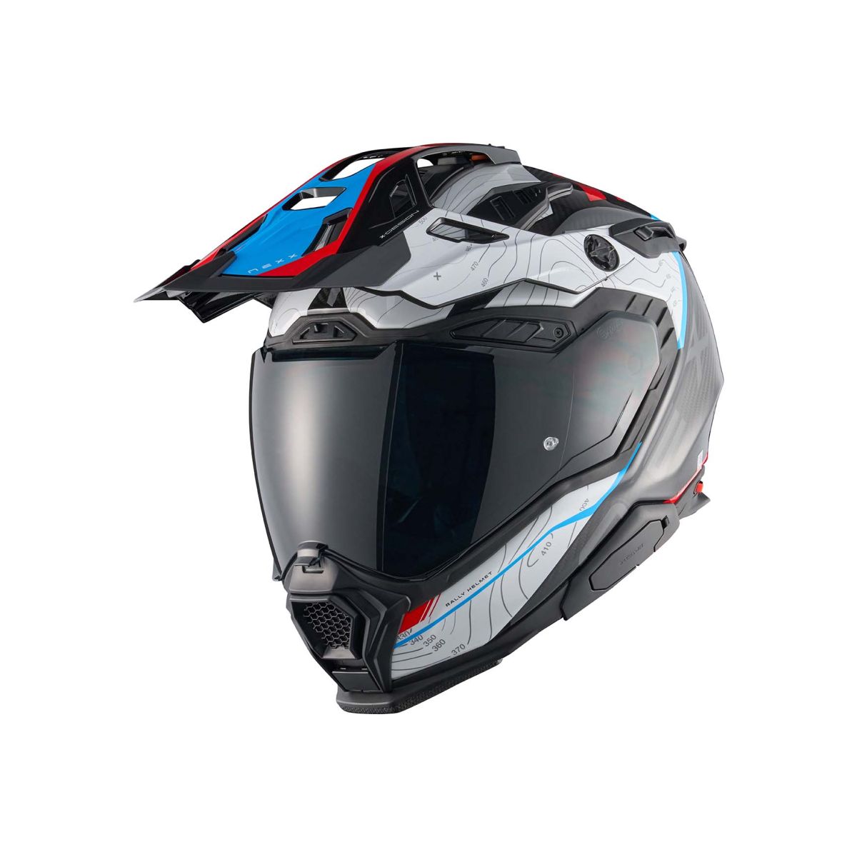 NEXX Helm X.WED3 FURKA CARBON ROT.BLAU