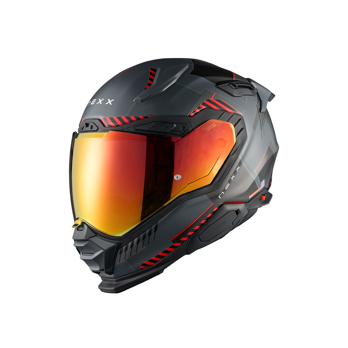 Nexx Helm X.WST3 FLUENCE GRAU.ROT