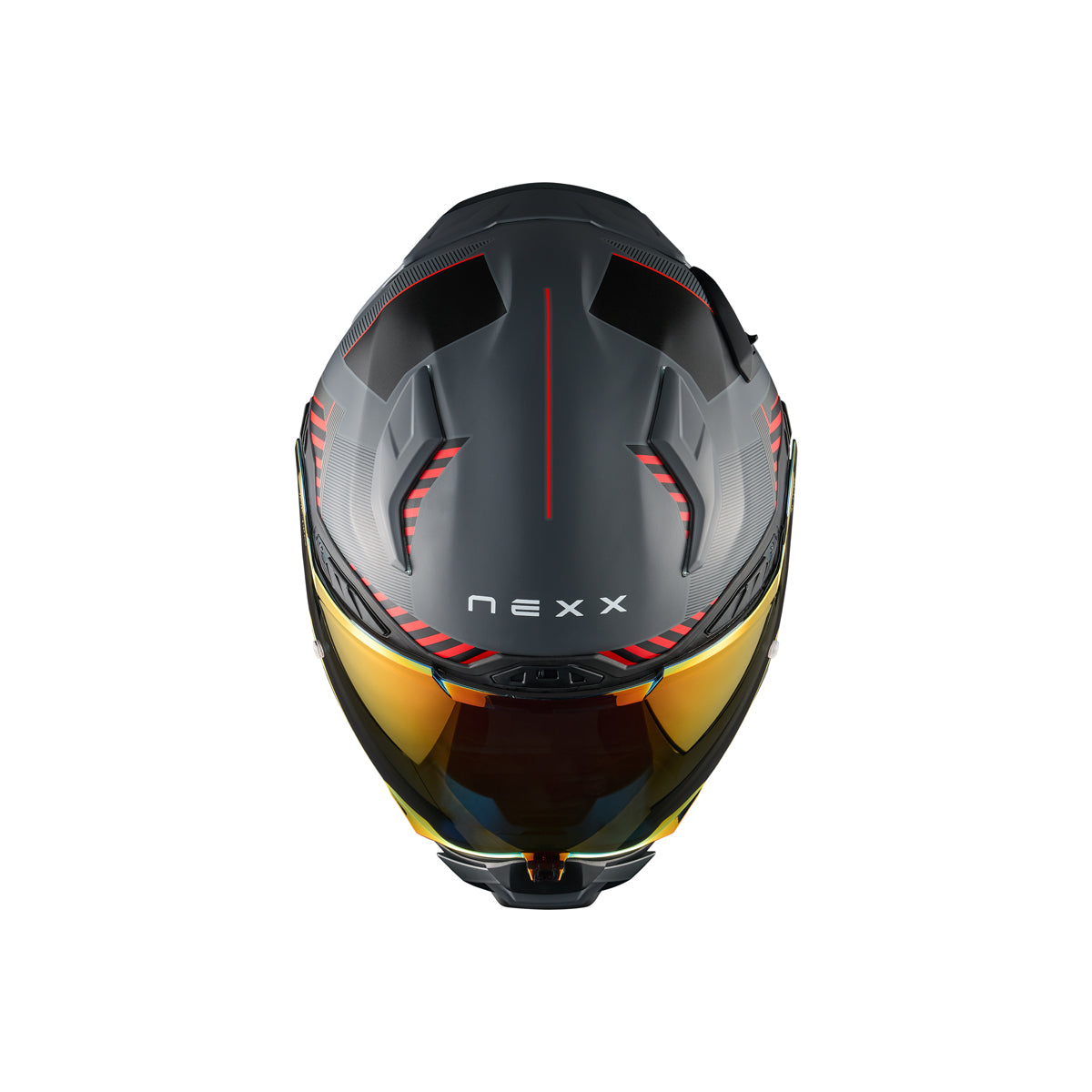 Nexx Helm X.WST3 FLUENCE GRAU.ROT