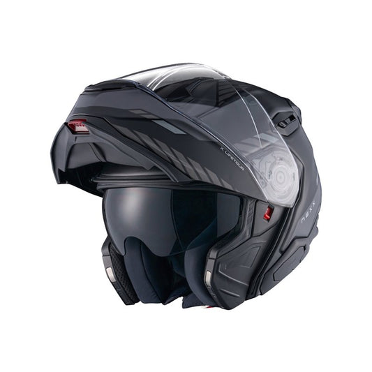 NEXX Helm X.LIFETOUR GLOBE ZWART.GRIJS