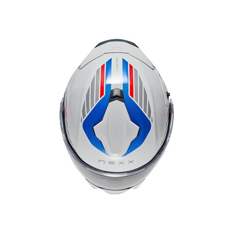 NEXX Helm X.LIFETOUR GLOBE WEISS.BLAU