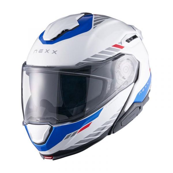 NEXX Helm X.LIFETOUR GLOBE WEISS.BLAU