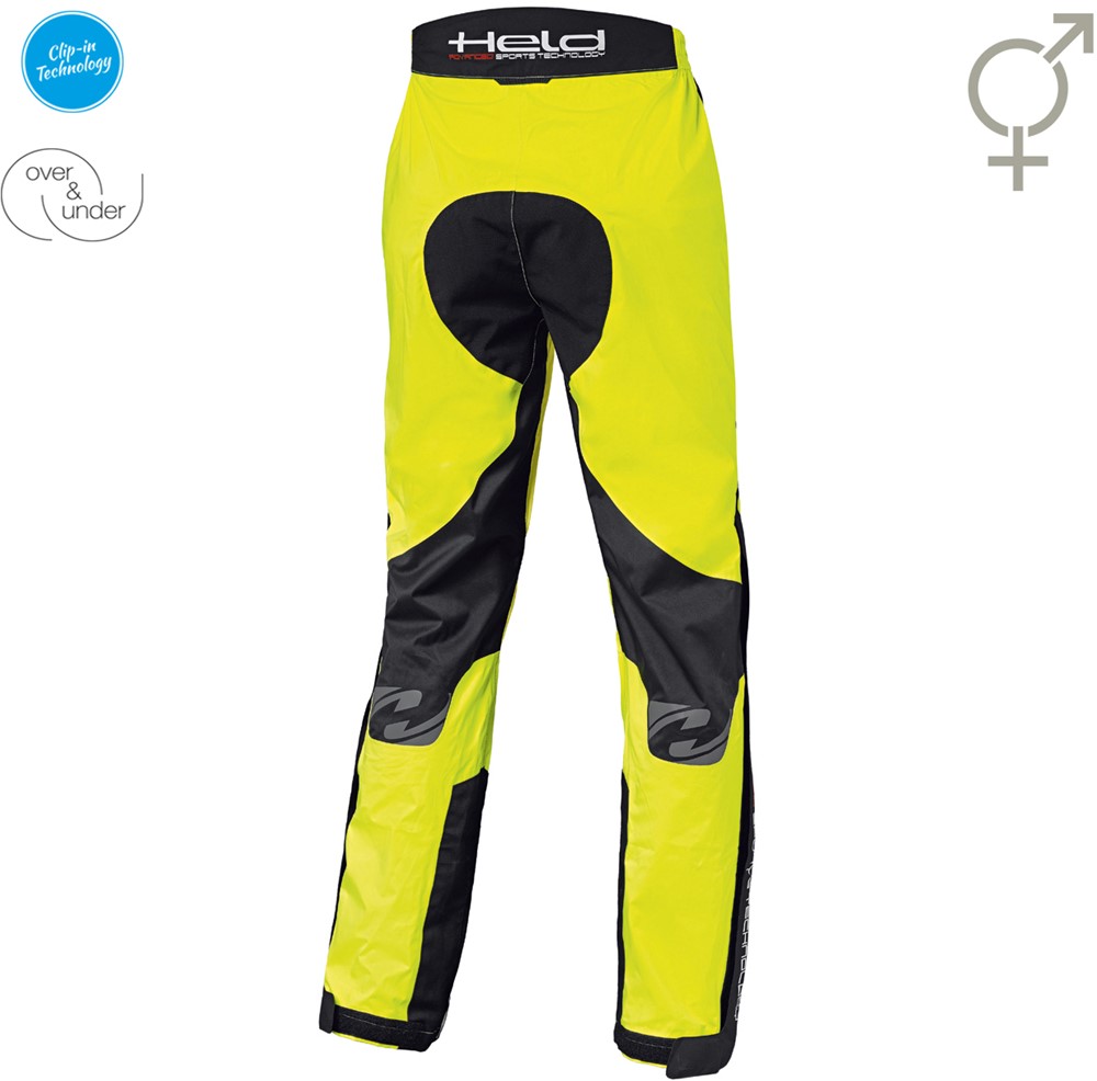 RAINBLOCK BASE SPORTY RAINPANTS BLACK-NEONYELLOW (Heren)