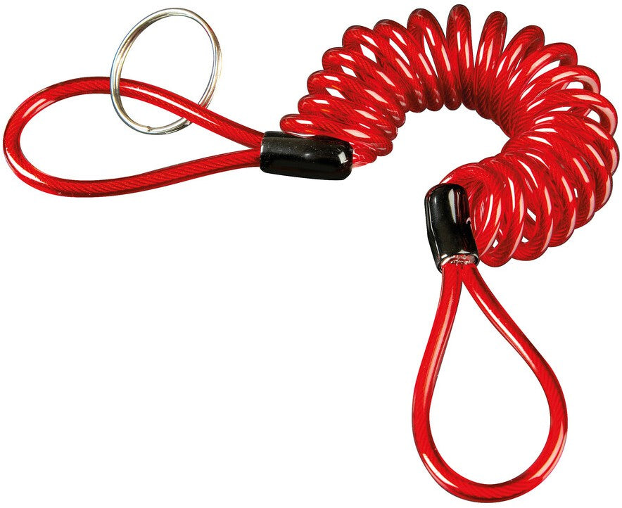 Reminder steel spiral cable - Red