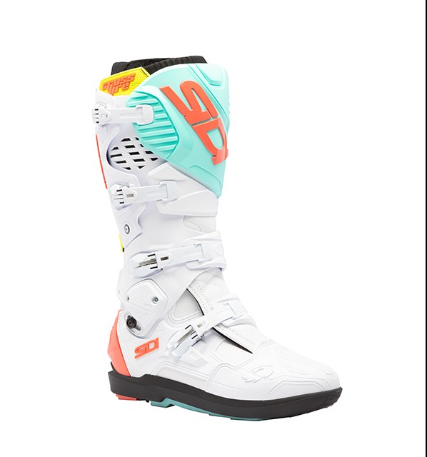Sidi CROSSFIRE 3 SRS WHITE FLUO MINT FLUO CORAL