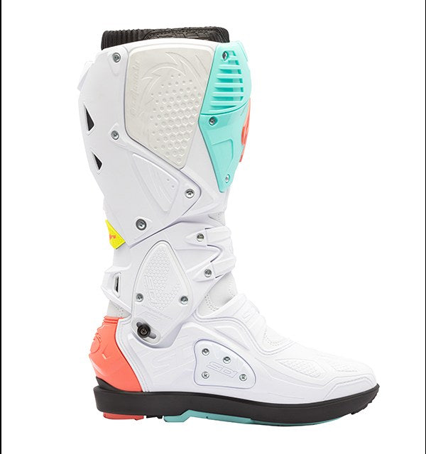 Sidi CROSSFIRE 3 SRS WHITE FLUO MINT FLUO CORAL