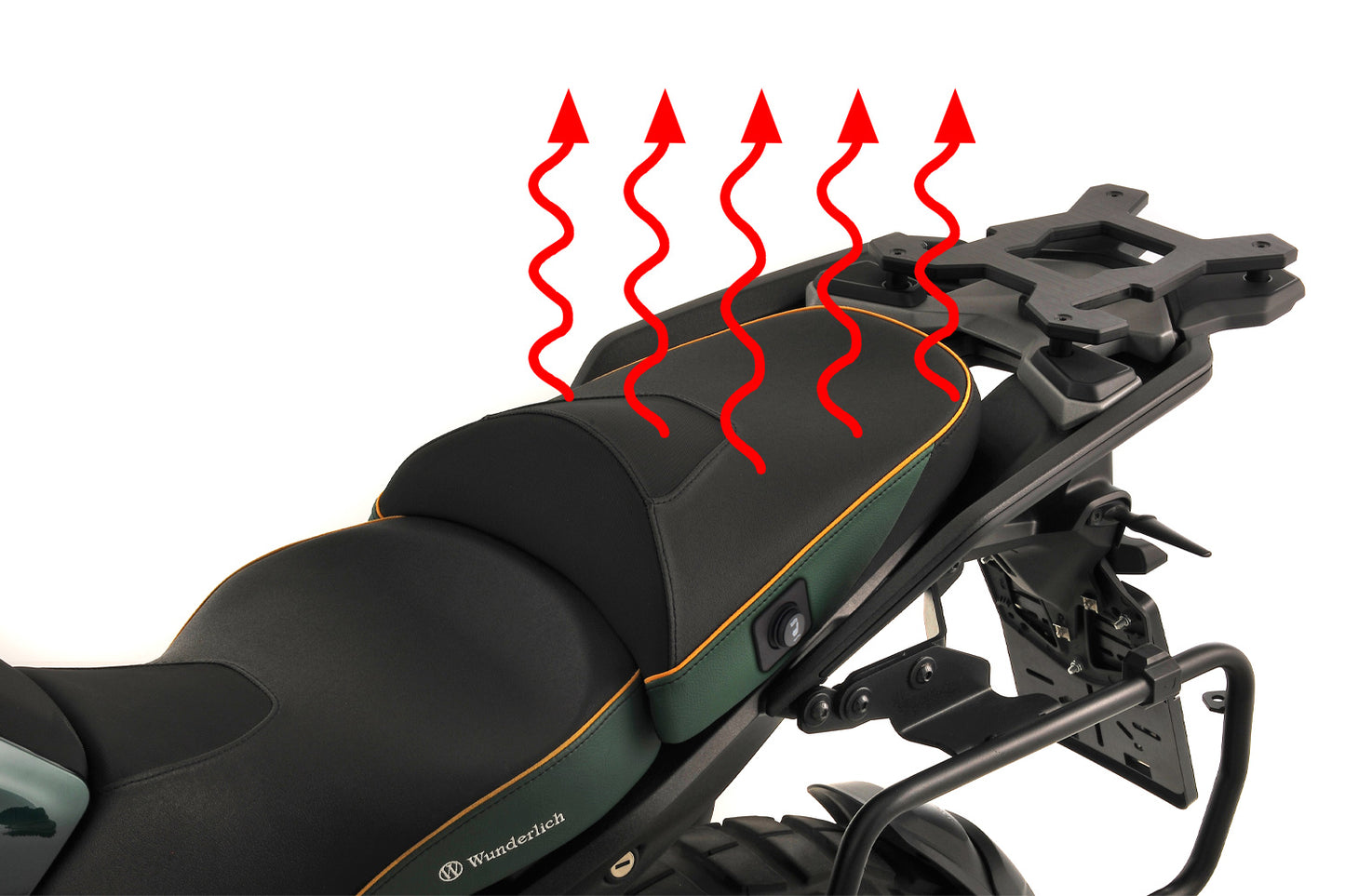 Wunderlich Passenger Seat AKTIVKOMFORT with Seat Heating Smart Plug & Play R 1300 GS