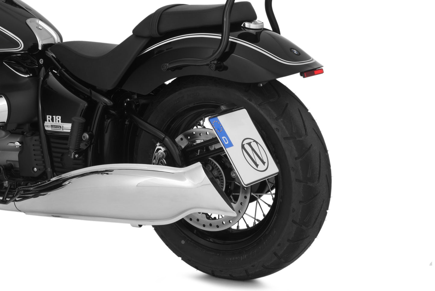 Wunderlich kentekenplaathouder zijkant R 18