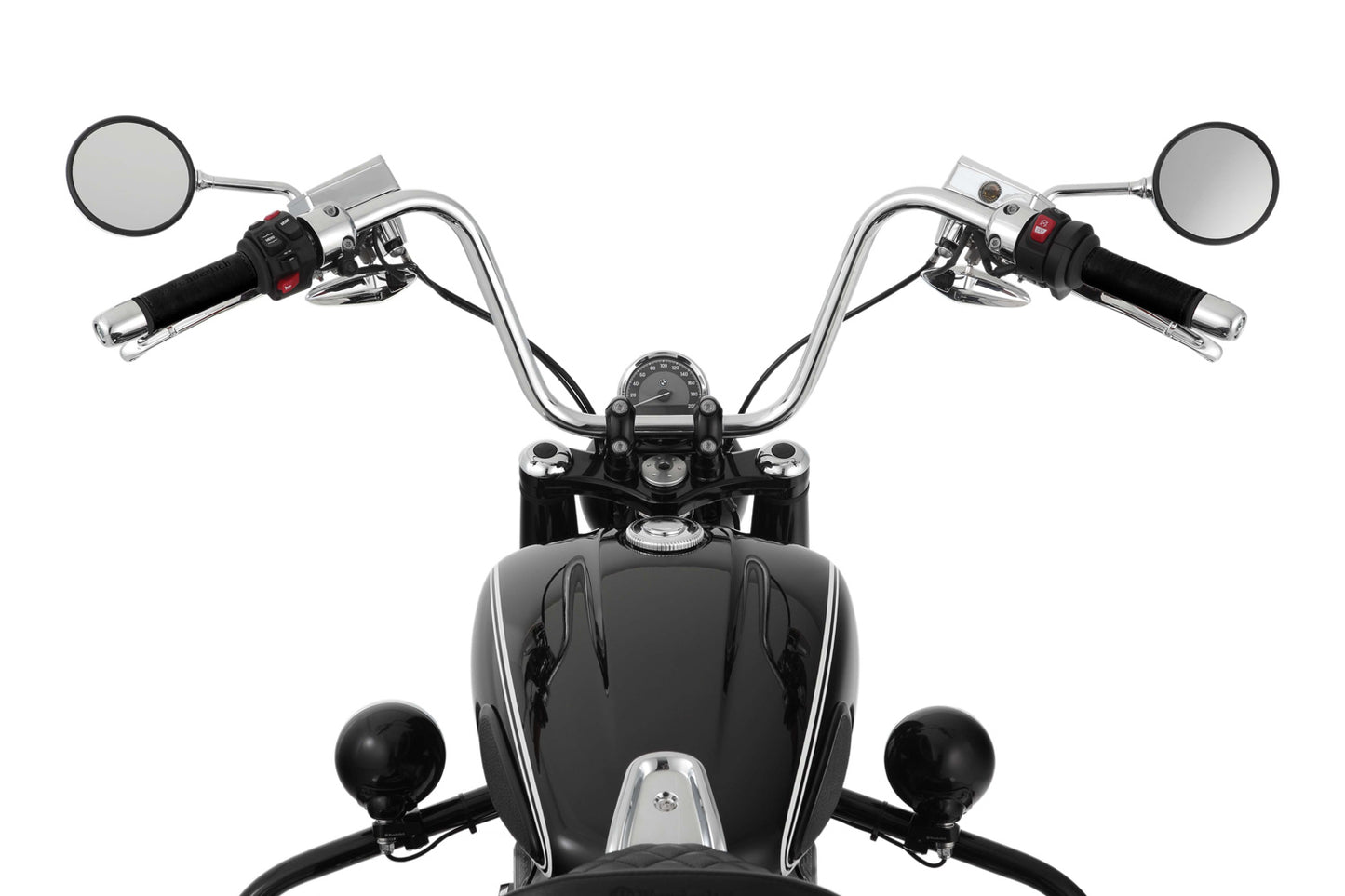 Wunderlich leather sleeves for the handles on the BMW R 18