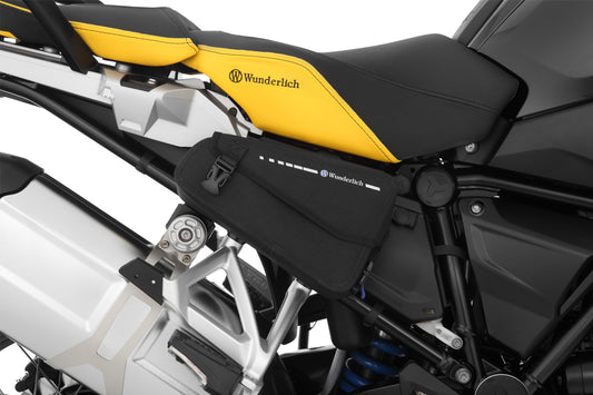 Frame cover (with opening for socket) and DRYBAG side bags